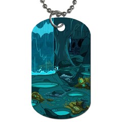 Waterfalls Wallpaper Adventure Time Dog Tag (one Side) by Sarkoni