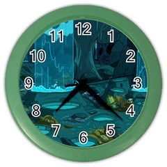 Waterfalls Wallpaper Adventure Time Color Wall Clock by Sarkoni