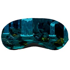 Waterfalls Wallpaper Adventure Time Sleep Mask by Sarkoni