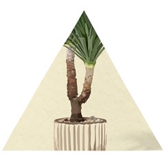 Tree Vector Art In A Flower Pot Wooden Puzzle Triangle by Sarkoni