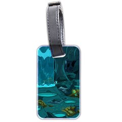 Waterfalls Wallpaper Adventure Time Luggage Tag (two Sides) by Sarkoni