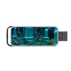 Waterfalls Wallpaper Adventure Time Portable Usb Flash (two Sides) by Sarkoni