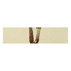 Tree Vector Art In A Flower Pot Banner And Sign 4  X 1  by Sarkoni