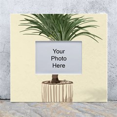 Tree Vector Art In A Flower Pot White Wall Photo Frame 5  X 7  by Sarkoni