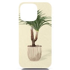 Tree Vector Art In A Flower Pot Iphone 14 Pro Max Black Uv Print Case by Sarkoni