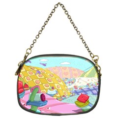 Pillows And Vegetable Field Illustration Adventure Time Cartoon Chain Purse (one Side) by Sarkoni