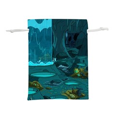 Waterfalls Wallpaper Adventure Time Lightweight Drawstring Pouch (m) by Sarkoni