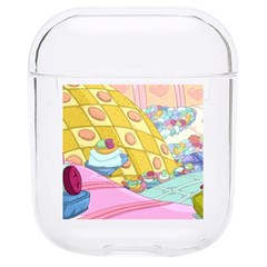 Pillows And Vegetable Field Illustration Adventure Time Cartoon Hard Pc Airpods 1/2 Case by Sarkoni