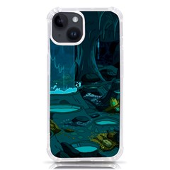 Waterfalls Wallpaper Adventure Time Iphone 14 Tpu Uv Print Case by Sarkoni