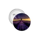 Bed Of Purple Petaled Flowers Photography Landscape Nature 1.75  Buttons Front