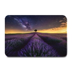 Bed Of Purple Petaled Flowers Photography Landscape Nature Plate Mats by Sarkoni