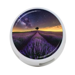 Bed Of Purple Petaled Flowers Photography Landscape Nature 4-port Usb Hub (two Sides) by Sarkoni