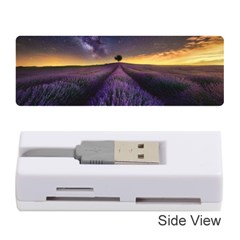 Bed Of Purple Petaled Flowers Photography Landscape Nature Memory Card Reader (stick) by Sarkoni