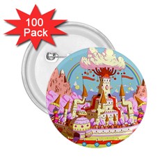 Adventure Time Multi Colored Celebration Nature 2 25  Buttons (100 Pack)  by Sarkoni