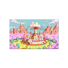 Adventure Time Multi Colored Celebration Nature Sticker (rectangular) by Sarkoni