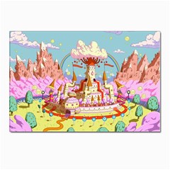 Adventure Time Multi Colored Celebration Nature Postcard 4 x 6  (pkg Of 10) by Sarkoni