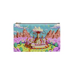 Adventure Time Multi Colored Celebration Nature Cosmetic Bag (small) by Sarkoni