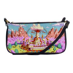 Adventure Time Multi Colored Celebration Nature Shoulder Clutch Bag by Sarkoni