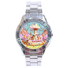 Adventure Time Multi Colored Celebration Nature Stainless Steel Analogue Watch by Sarkoni