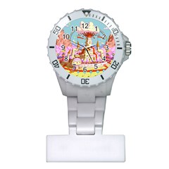 Adventure Time Multi Colored Celebration Nature Plastic Nurses Watch by Sarkoni