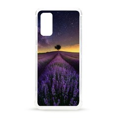 Bed Of Purple Petaled Flowers Photography Landscape Nature Samsung Galaxy S20 6 2 Inch Tpu Uv Case by Sarkoni