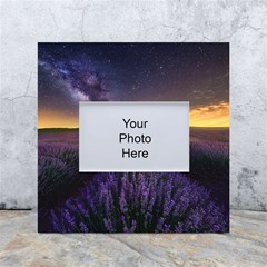 Bed Of Purple Petaled Flowers Photography Landscape Nature White Box Photo Frame 4  X 6  by Sarkoni