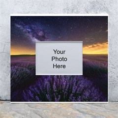 Bed Of Purple Petaled Flowers Photography Landscape Nature White Wall Photo Frame 5  X 7  by Sarkoni