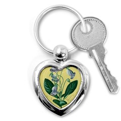 Botanical Plants Green Key Chain (heart) by Sarkoni