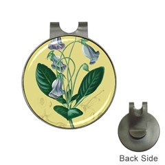 Botanical Plants Green Hat Clips With Golf Markers by Sarkoni