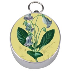 Botanical Plants Green Silver Compasses by Sarkoni