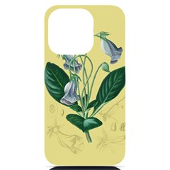 Botanical Plants Green Iphone 14 Pro Black Uv Print Case by Sarkoni