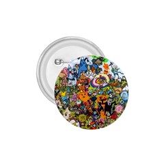 Cartoon Characters Tv Show  Adventure Time Multi Colored 1 75  Buttons by Sarkoni