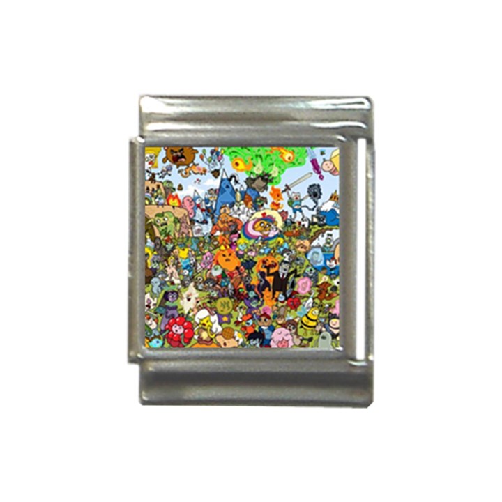 Cartoon Characters Tv Show  Adventure Time Multi Colored Italian Charm (13mm)