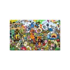 Cartoon Characters Tv Show  Adventure Time Multi Colored Sticker (rectangular) by Sarkoni