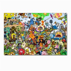 Cartoon Characters Tv Show  Adventure Time Multi Colored Postcards 5  X 7  (pkg Of 10) by Sarkoni