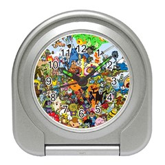 Cartoon Characters Tv Show  Adventure Time Multi Colored Travel Alarm Clock by Sarkoni