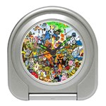 Cartoon Characters Tv Show  Adventure Time Multi Colored Travel Alarm Clock Front