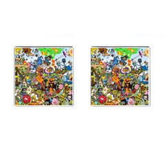 Cartoon Characters Tv Show  Adventure Time Multi Colored Cufflinks (square) by Sarkoni