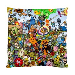 Cartoon Characters Tv Show  Adventure Time Multi Colored Standard Cushion Case (one Side) by Sarkoni