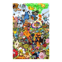 Cartoon Characters Tv Show  Adventure Time Multi Colored Shower Curtain 48  X 72  (small)  by Sarkoni