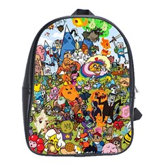 Cartoon Characters Tv Show  Adventure Time Multi Colored School Bag (xl) by Sarkoni