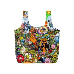 Cartoon Characters Tv Show  Adventure Time Multi Colored Full Print Recycle Bag (s) by Sarkoni