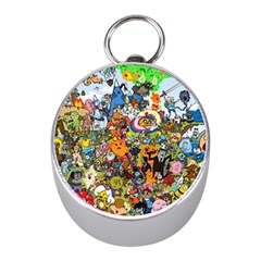 Cartoon Characters Tv Show  Adventure Time Multi Colored Mini Silver Compasses by Sarkoni