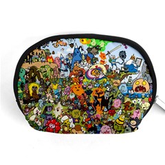 Cartoon Characters Tv Show  Adventure Time Multi Colored Accessory Pouch (medium) by Sarkoni