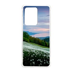 Field Of White Petaled Flowers Nature Landscape Samsung Galaxy S20 Ultra 6 9 Inch Tpu Uv Case by Sarkoni