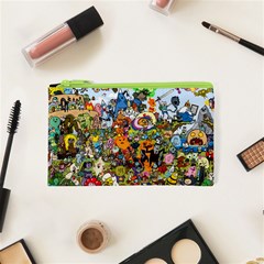 Cartoon Characters Tv Show  Adventure Time Multi Colored Cosmetic Bag (xs) by Sarkoni