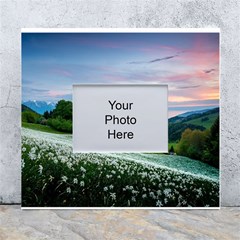 Field Of White Petaled Flowers Nature Landscape White Wall Photo Frame 5  X 7  by Sarkoni