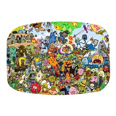 Cartoon Characters Tv Show  Adventure Time Multi Colored Mini Square Pill Box by Sarkoni