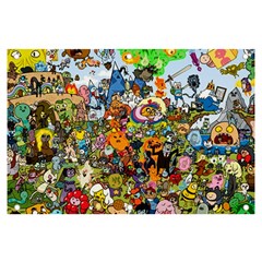 Cartoon Characters Tv Show  Adventure Time Multi Colored Banner And Sign 6  X 4  by Sarkoni