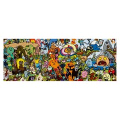 Cartoon Characters Tv Show  Adventure Time Multi Colored Banner And Sign 8  X 3  by Sarkoni